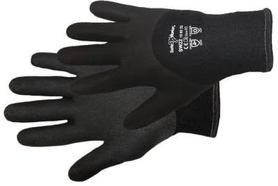 SafeWorker SW 22 WINTER handschoen NYLON TERRY VOERING NFT 01080151 - 12 stuks - Zwart - 9