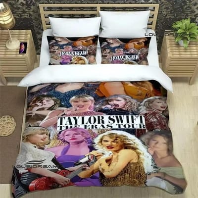 Zangeres T-Taylor-Swifts Beddengoed Sets Exquise Beddengoed Set Dekbedovertrek Dekbed Set Beddengoed Set Luxe Verjaardagscadeau AU King(245*210cm)3pcs