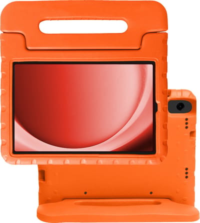 Hoes - Geschikt voor Samsung Galaxy Tab A9 - Kinderhoes Shockproof Bumper - Kidsproof Case - Tablet Hoesje - Kinder Hoes Cover - Oranje