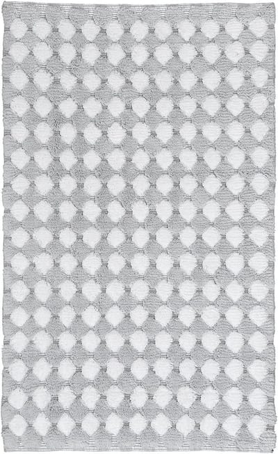 Omgoods - Badmat Merida in Zilvergrijs, 70 x 120 cm