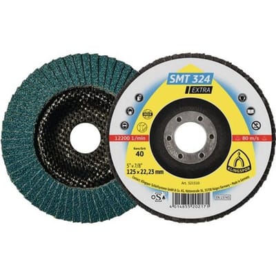 Klingspor 321510 SMT 324 Extra Lamellenschijf Diameter 125 mm Boordiameter 22.23 mm Korrelgrootte (num) 40 Inox, Staal 10 stuk(s)