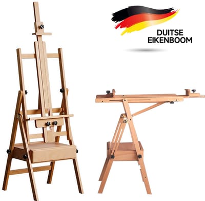 YYchan Schildersezel - Schildersezel voor volwassenen - Atelierezel - Studio ezel - Veldezel - Schildersezels-170-207CM