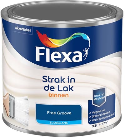Flexa - Strak In De Lak Binnenlak Zijdeglans - Free Groove - Mengverf - 500 Ml