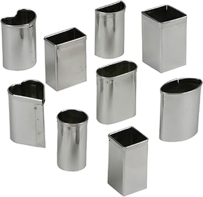 Petits-Fours Uitsteekvormpjes - Kleine Vormpjes - Gebak Versieren - 9 Delige Set - Diverse Maten