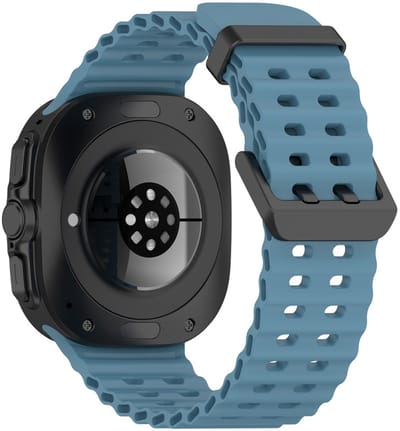 Siliconen bandje - geschikt voor Samsung Galaxy Watch Ultra (47mm) / Ultra 2025 (47mm) - steenblauw