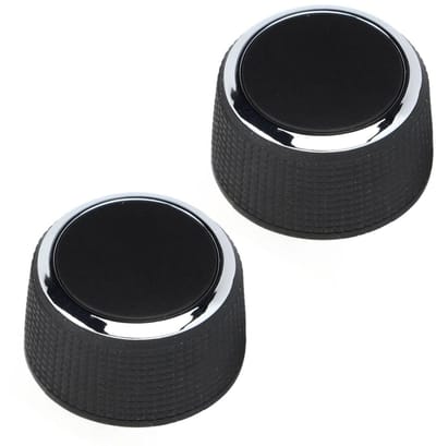 Autoradio Volumeregelaar - Knoppen Schakelaar - Auto Interieur Reparatie - Directe Vervanging - 2 stuks - Zwart