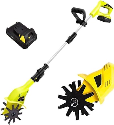 electric tiller cultivator Handheld 20V Lithium Microtiller Loosener Agricultural tiller Home use Small electric hoe Rototiller for digging, weed removal