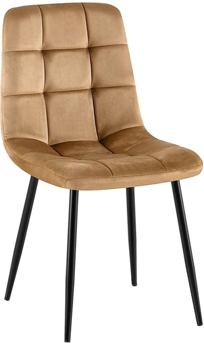 CLP Antibes Eetkamerstoel - Zonder armleuning - Velvet - Fluweel/taupe