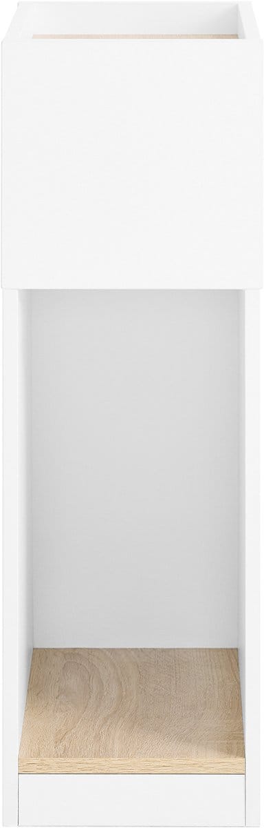 SoBuy Nachtkastje Set van 2 - Smal - 20 cm breed - Lade - Wit | FBT171-WNx2