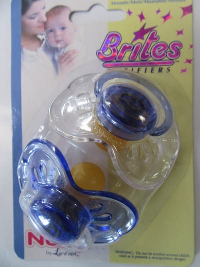 Nuby - Fopspeenset - 2 Pack - rubber - latex +6 - Blauw
