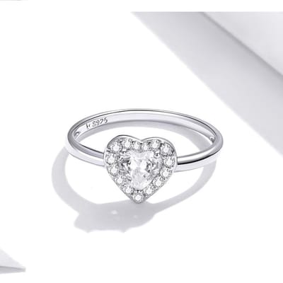 925 Sterling Zilveren Sieradensets Heldere Zirkonia Glanzende Hart Ketting Dames Bruiloft Sieradenset Luxe Sieraden gray