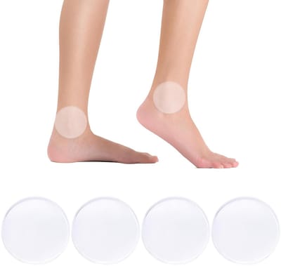 2 Paar Siliconen Enkelkussens voor Bescherming, Drukverlichting en Comfort tijdens Skaten, Hockey, Skiën of Wandelen