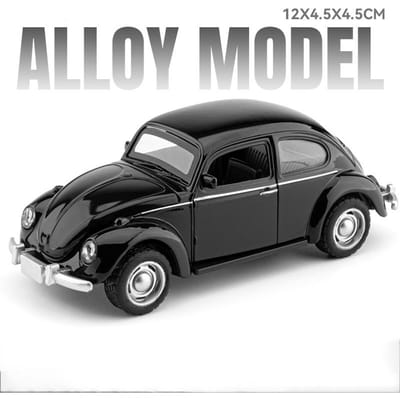 1:36 Coccinelle Voiture Classique Vintage Modèle Jouet Métal Moulé Sous Pression Portes Ouvertes Solide Durable Véhicules Miniatures Jouets Fêtes de Fêtes