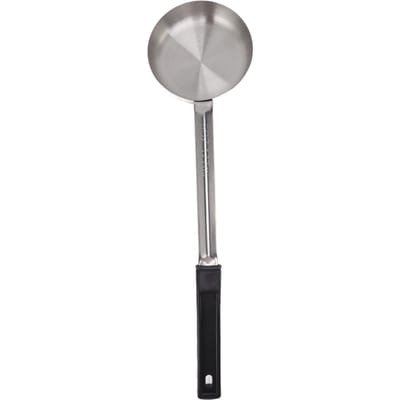 Sauslepel Pizza Multifunctionele Voedselveilige Roestvrijstalen Spread Maatlepel voor Keuken Black 6oz (Scoop Without Holes)