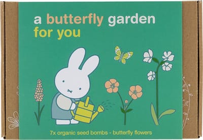 Blossombs Gift Box Small Nijntje Butterfly Garden For You – 7 Zaadbommetjes – Vlindermix – Cadeau Bedankje – Voor Bijen en Vlinders