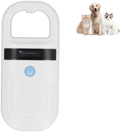 TIM® Chipreader – Chiplezer Huisdier – Geheugen van 128 Records – Voor Alle Dieren - Zwart - 18cm x 10cm x 4cm