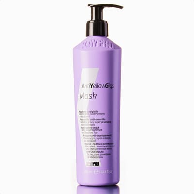 KayPro No Yellow Gigs Masker 350 ml - Professionele Haarverzorging - Zilver Masker - Purple Mask - Zilvershampoo Masker - Haarmasker