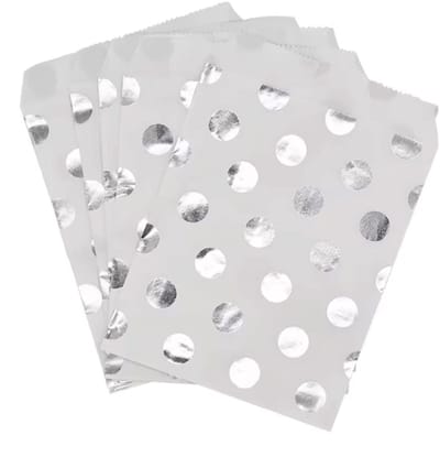 Traktatiezakjes - Uitdeelzakjes - Snoepzakjes - Giftbags - 25 stuks - Goodiebag - Papieren zakjes - Gouden sterren - CHPN