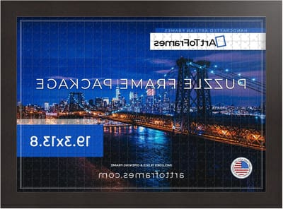 Puzzellijst MDF - Fotolijst Wanddecoratie - Puzzel Inlijsten - Elegante Afwerking - 49 x 35 cm - Koffiebruin