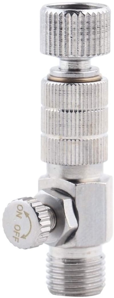 Allecto - Airbrush Coupling - 1/8 Inch Adapter met Controleklep