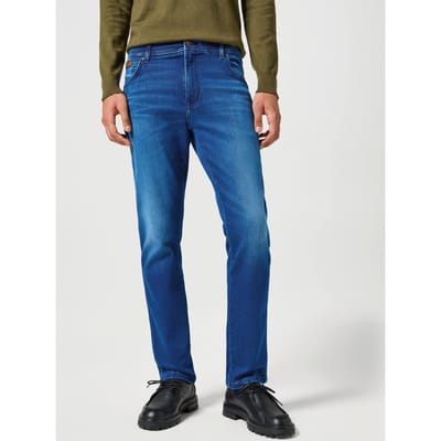 WRANGLER TEXAS SLIM BLUE JAM AUTHENTIC SLIM JEANS-HEREN