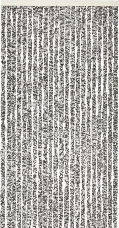 Vliegengordijn-kattenstaart- 90x220 cm grijs/zwart/wit mix in doos