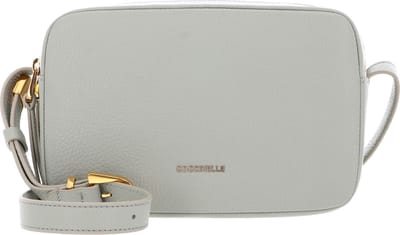 COCCINELLE Leren Schoudertas Coccinelle Gleen Handbag Grained Leather Celadon Green Mintgroen