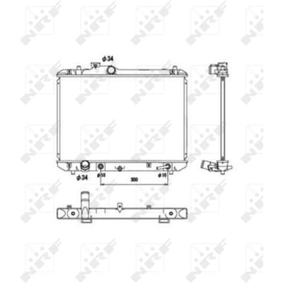 Radiator, motorkoeling NRF 53578