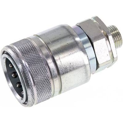 Stalen DN 20 Hydraulische Koppeling Snelkoppeling 12 mm L Knelring ISO 7241-1 A/8434-1 D 29.1mm