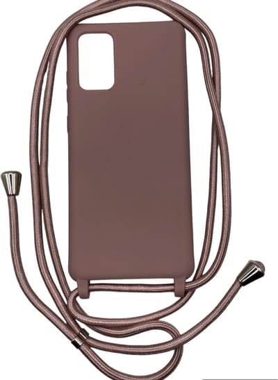 Siliconen Backcover met Koord - Geschikt voor Samsung Galaxy A53 / A53 5G - Premium Kwaliteit TPU/Siliconen backcover - Oudroze