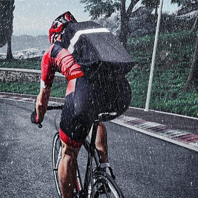 Dailygoods- Fietsmandhoes Regendicht - Oxford Doek - Opvouwbaar - Stof- en Waterdicht - Reflecterende Tape - Eenvoudig te Installeren - Fietsmand