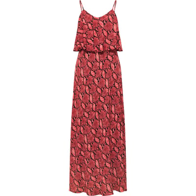 faina Maxi-jurk met slangenprint nelice