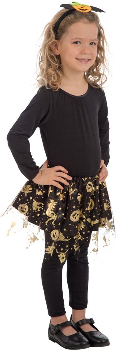 Carnival Toys Verkleedrok Halloween Meisjes Polyester Goud