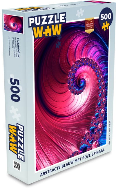 Puzzel Spiraal - Abstract - Kleuren - Legpuzzel - Puzzel 500 stukjes
