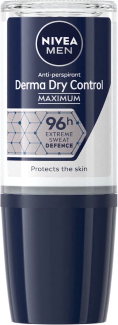 NIVEA Men Deodorant Roller Derma Dry Control - 50 ml
