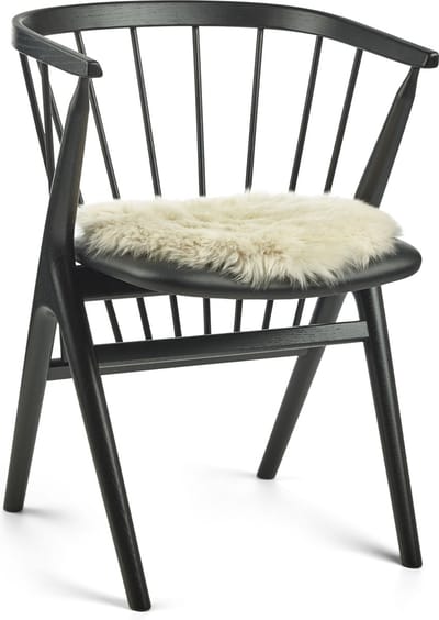 Sheepskin House - Langharige Schapenvacht Stoel Cover - D38 cm