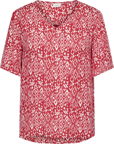 ONLY CARMAKOMA - CARVIWI S/S V-NECK TOP AOP - Meisjes - Blouses