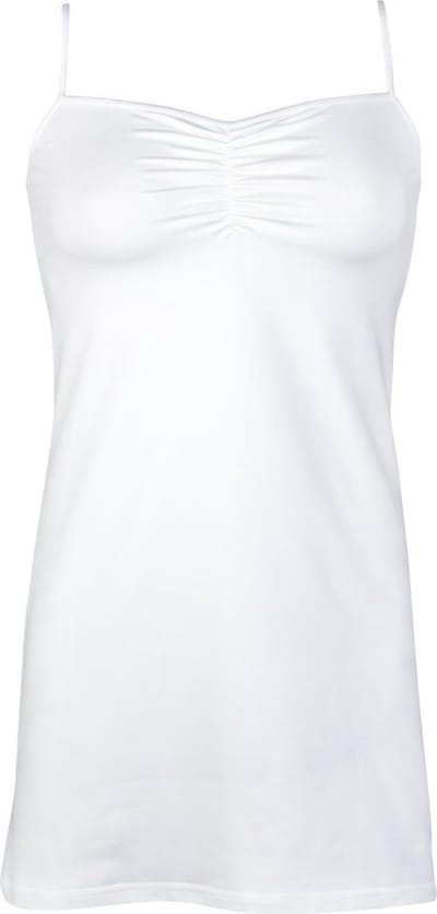 RJ Bodywear - Pure Color - Dames Onderjurkje - Wit - 3XL