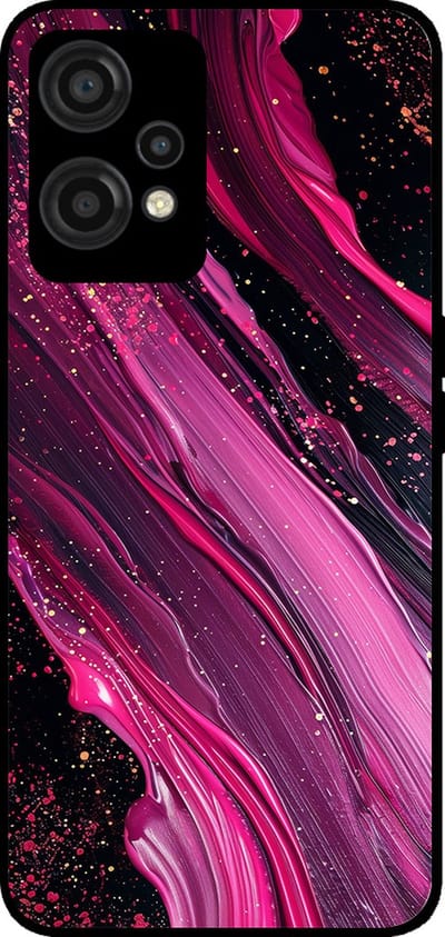 Smartphonica Telefoonhoesje Geschikt voor OnePlus Nord CE 2 Lite met marmer opdruk - TPU backcover case marble design - Paars Roze geschikt voor OnePlus Nord CE 2 Lite