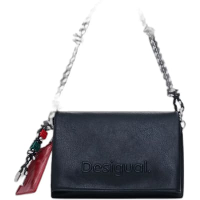 Desigual schoudertas Half Logo Venecia 4.0 Crossbody Bag Black zwart