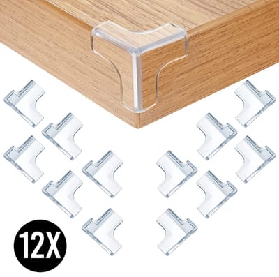 Hoekbeschermers 12 stuks - Tafel Hoekbeschermer Baby - T Vorm - Transparant