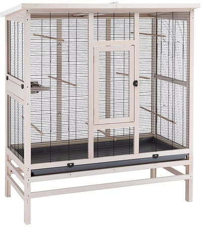Ferplast Vogelkooi Wilma Large 131,5 X 67 X 153 Cm Hout Bruin