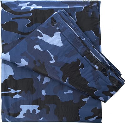 Afdekzeil 4x3m sky blue camo