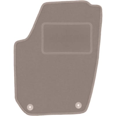 Beige bestuurdersmat voor: Skoda Fabia II hatchback, stationwagen (2007-2014)