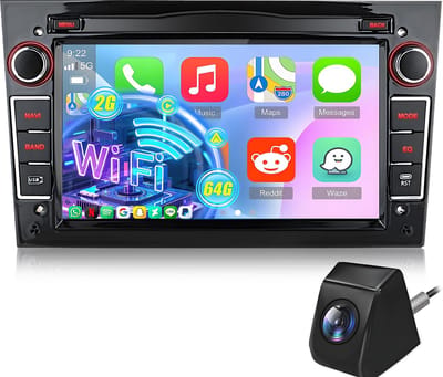 Hexinex Autoradio - Geschikt Voor Opel Meriva Corsa C D Astra G H - 2+64GB CARPLAY FM RDS - Achteruitrijcamera
