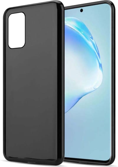 Cadorabo Hoesje geschikt voor Samsung Galaxy S20 PLUS in ZWART - Beschermhoes gemaakt van flexibel TPU Silicone Case Cover