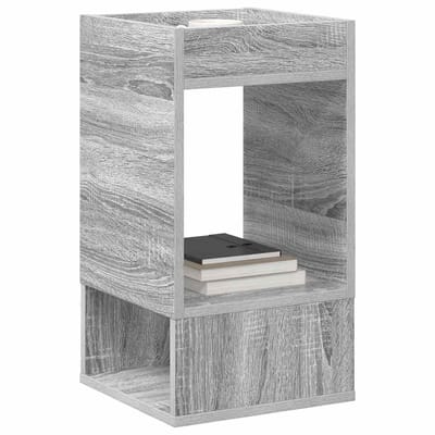 vidaXL - Bijzettafel - Grijs - Sonoma - 30 - x - 30 - x - 56 - cm - Bewerkt - hout
