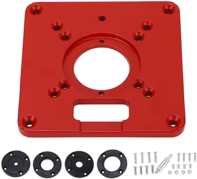 Allecto - Universele Freestafel Inlegplaat - Houten bewerkingen - Duurzaam aluminium - Freesbank accessoires - Versterkte constructie - Geschikt vo...