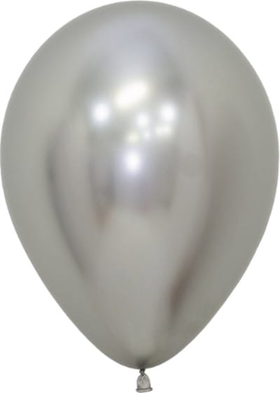 Latex ballonnen Sempertex Reflex Silver 981, 12inch - 12 stuks