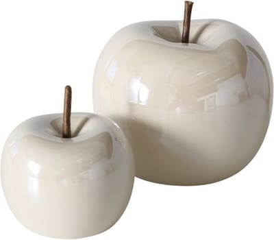 Casa di Elturo Set van 2 deco object appel – Ø 11 cm – Ø 6,5 cm